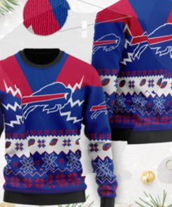 Buffalo Bills NFL Football Team Logo Symbol 3D Ugly Christmas Sweater Shirt Apparel For Men And Women On Xmas Days