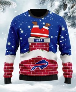 Buffalo Bills NFL Football Team Logo Symbol Santa Claus Custom Name Personalized 3D Ugly Christmas Sweater Shirt For Men And Women On Xmas Days1