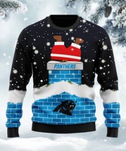 Carolina Panthers NFL Football Team Logo Symbol Santa Claus Custom Name Personalized 3D Ugly Christmas Sweater Shirt For Men And Women On Xmas Days1