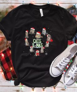 Cats X Mas Heart T Shirt Christmas Cat Shirt Best Christmas T shirt