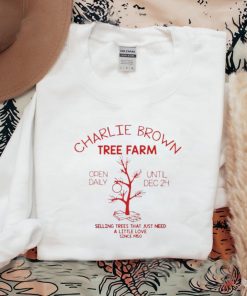 Charlie brown tree farm open daily until dec 24 selling trees that just need a little love since 190 shirt