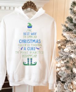 The best way to spread christmas cheer is finding a cure to make diabetes disappear shirt