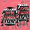 AC DC rock band ugly christmas sweater