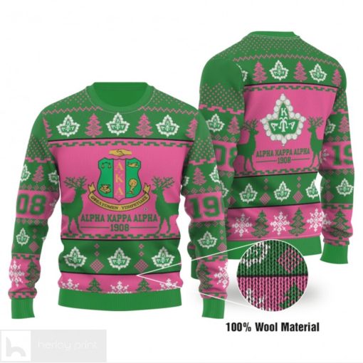 Alpha Kappa Alpha 1908 Sorority Inc Ugly Christmas sweater