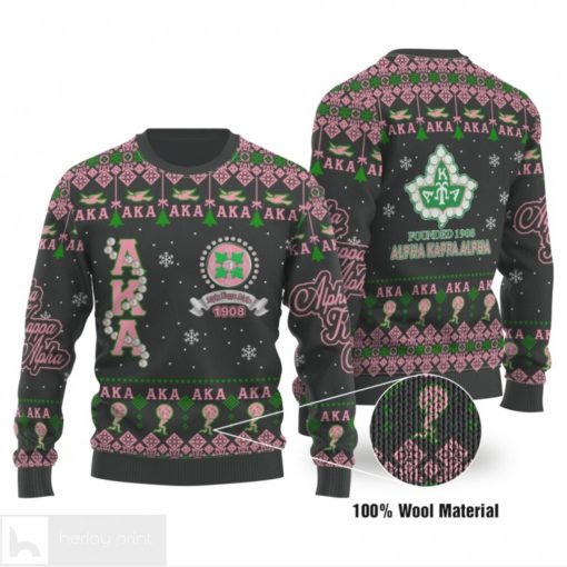 Alpha Kappa Alpha AKA Pearls AKA 1908 Ugly Christmas sweater