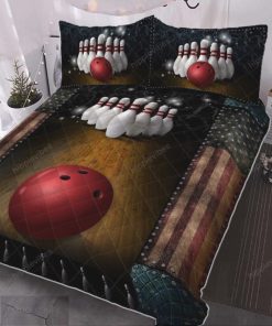 American Bowling Quilt Bed Set