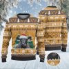 Black Angus Cattle Lovers Christmas On The Farm All Over Print Sweater