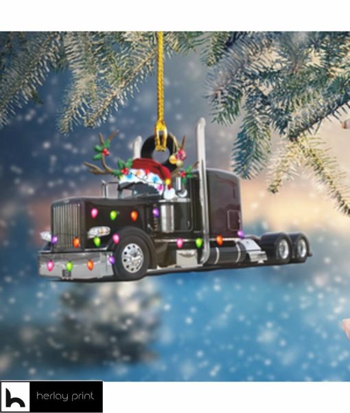 Black Truck Shape Ornament