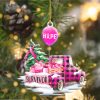 Breast Cancer Pink Truck Shape Ornament