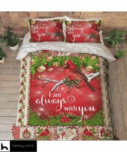 Cardinal Quilt Bed Set I Am Always With You