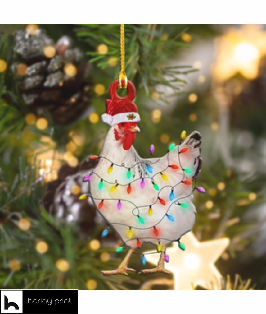 Chicken Light Shape Ornament
