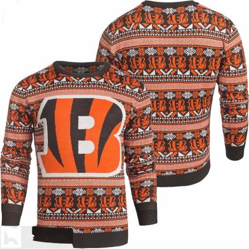 Cincinnati Bengals Aztec NFL Ugly Sweater