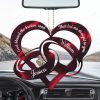 Couple Rings God Blessed Personalized Car Hanging Ornament