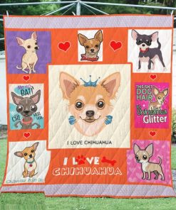 Cute Chihuahua Quilt Blanket