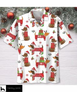 Dachshund Wish You A Merry Christmas Hawaiian Shirt