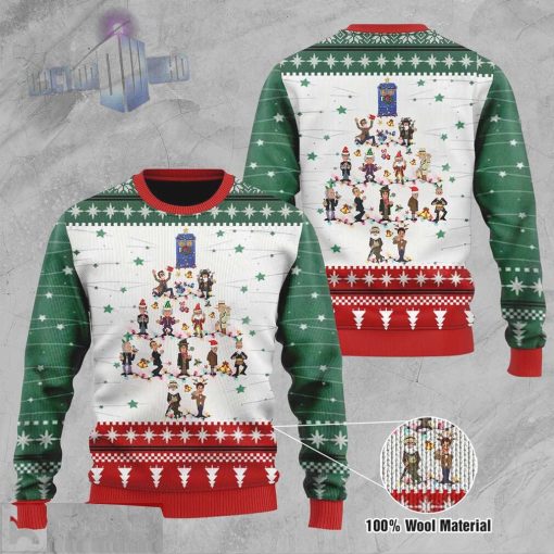 Doctor Who knitted christmas sweater