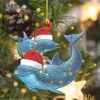 Dolphin Christmas Shape Ornament