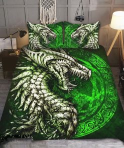 Dragon Celtic All Over Printed Quilt Bedding Set