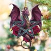 Dragon and Rose 7 Ornament