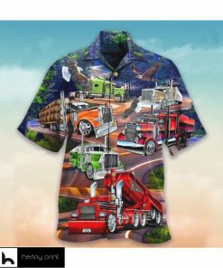 Eagle Truck Hawaiian Shirt Cool Summer Shirts For Guys Gifts For Truck Drivers