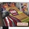 Firefighter Flag Personalized Quilt