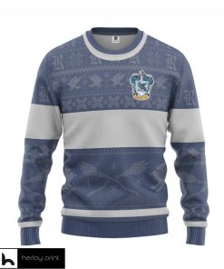 Gearhumans 3D Harry Potter Ravenclaw Ugly Christmas Edition Custom Sweater