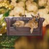 German Shepherd Is On The Couch Ornament