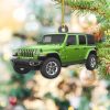Green Jeep Ornament