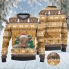 Highland Cattle Lovers Christmas On The Farm All Over Print Sweater