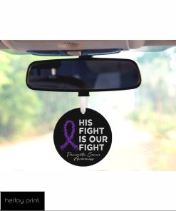 His Fight Is Our Fight Pancreatic Cancer Car Ornament
