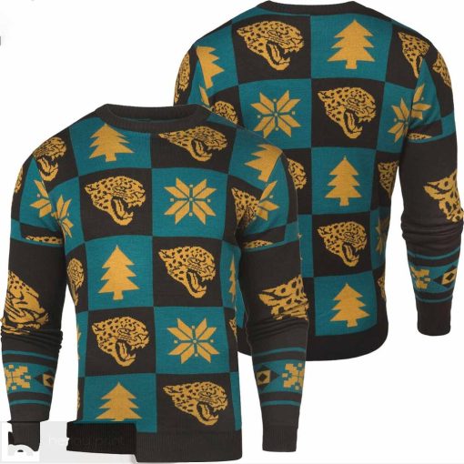 Jacksonville Jaguars Patches NFL Ugly Sweater