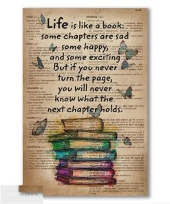 Life is like a book   Reading Poster