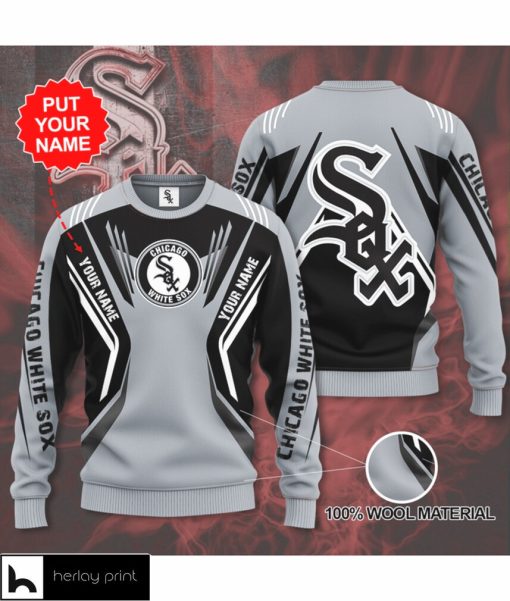 MLB Chicago White Sox Custom Name 3D Sweater