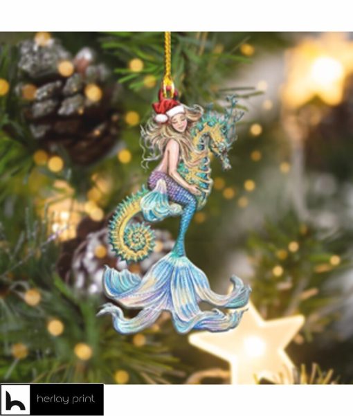 Mermaid Christmas Shape Ornament