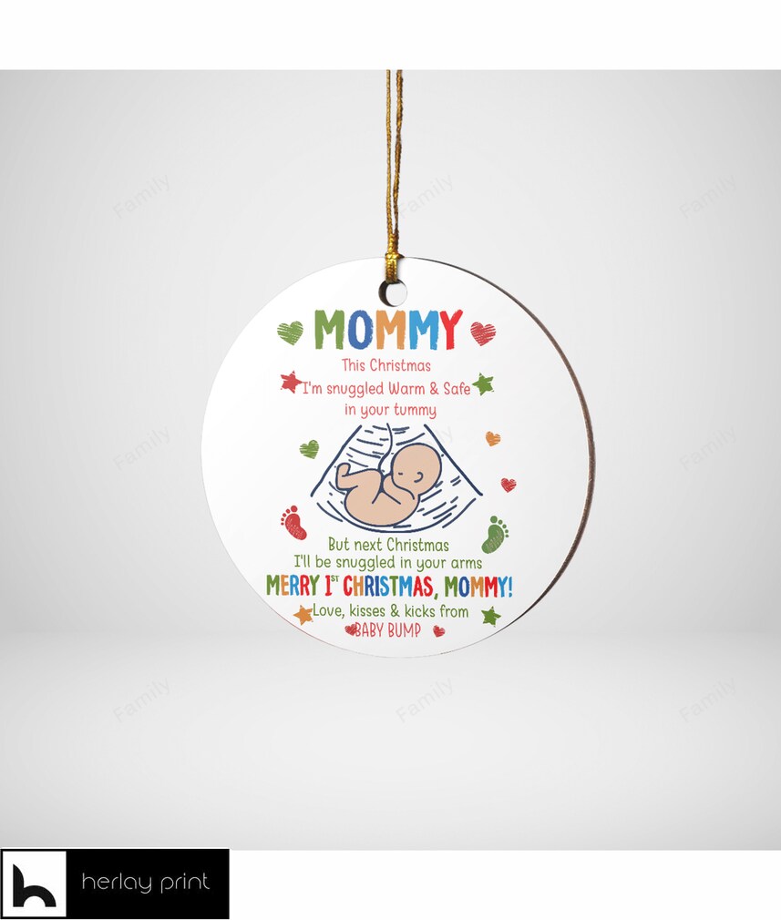 Merry 1st Christmas, Mommy Ornament
