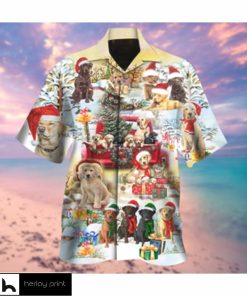 Merry Labrador Retriever Christmas Hawaiian Shirt