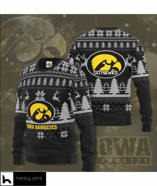 NCAA Iowa Hawkeyes 3D Christmas Sweater