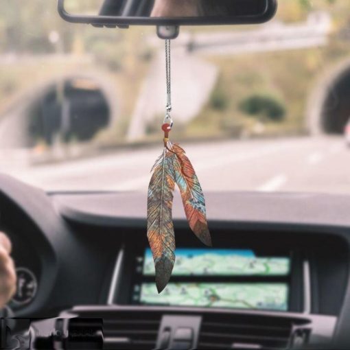 Native Americans Feather Colorful Limited Car Hanging Ornament