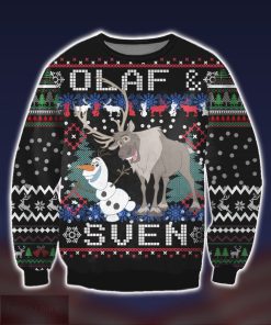 Olaf ad Sven Ugly Christmas Sweater