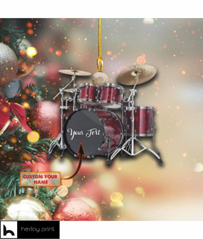 Personalized Luxury Drum   Ornament