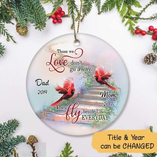 Personalized Memorial Title and Year Can Be Change Ornament