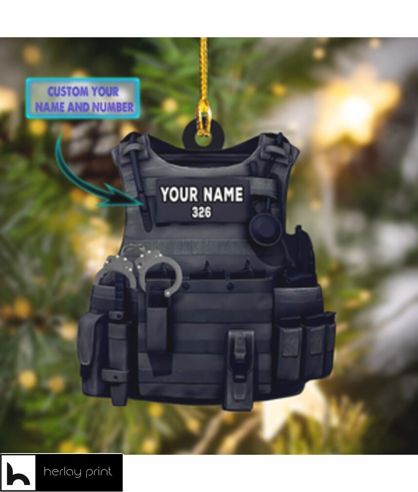 Personalized Police Uniform   Ornament