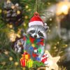 Raccoon merry christmas Ornament