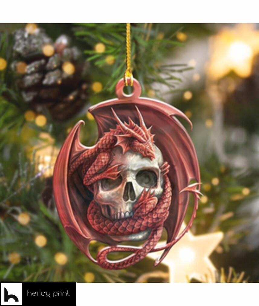 Skull Dragon Shape Ornament