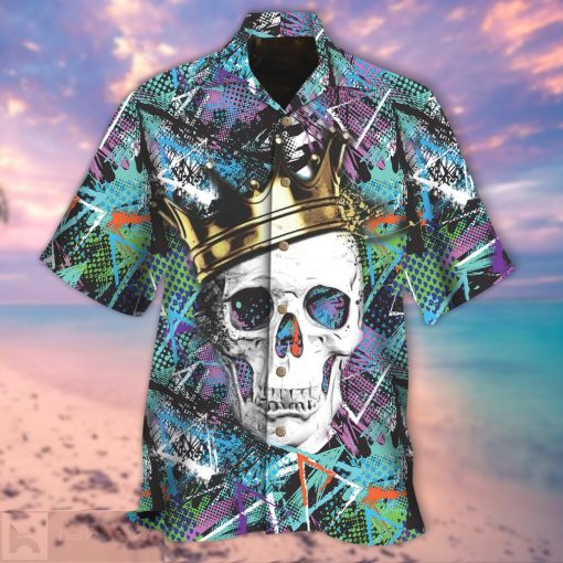 Skull Wearing Crown Hawaiian Shirt