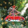 Sloth Drive Red Car Christmas Ornament Cute Christmas Vacation Ornament 2021