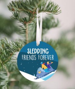 Snowmobiling Together Ornament