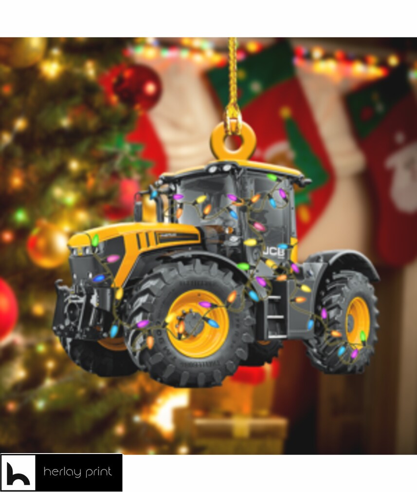 Tractor JCB Fastrac Agriculture   Ornament