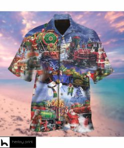 Train To Christmas Hawaiian Shirts