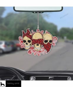 Trio Skull Flat Car Ornament